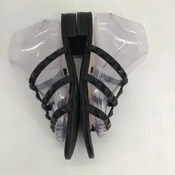 Jessica Simpson CAIRA Flat Studded Slip-In Slide Sandal Black Modern Size 7.5 - Picture 7 of 9